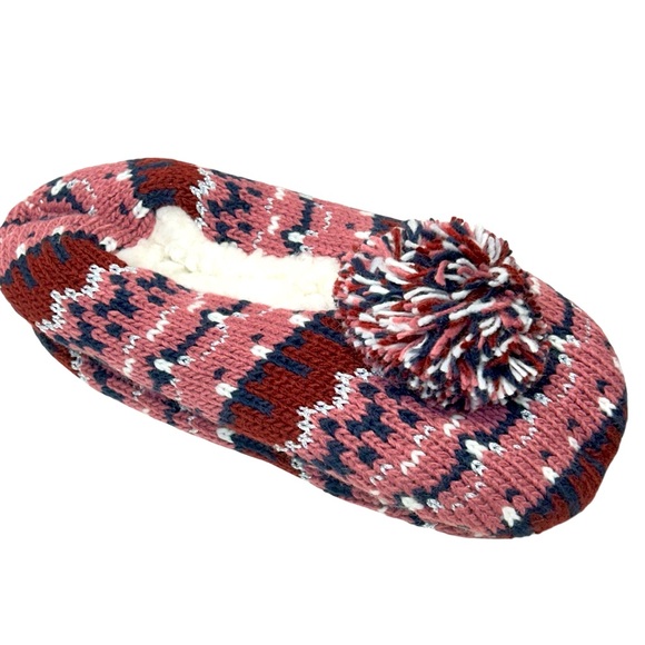 Mixit Cozy Pom Womens Slipper Socks L/XL - NWT - Picture 1 of 6